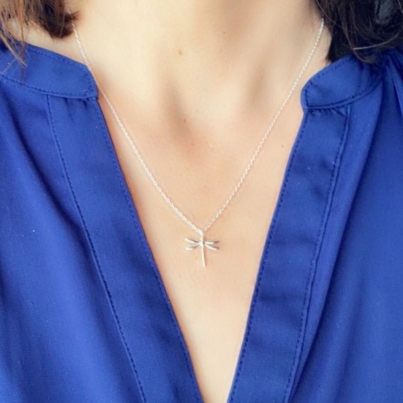 Sterling Silver Dragonfly Necklace - Picture 5 of 13